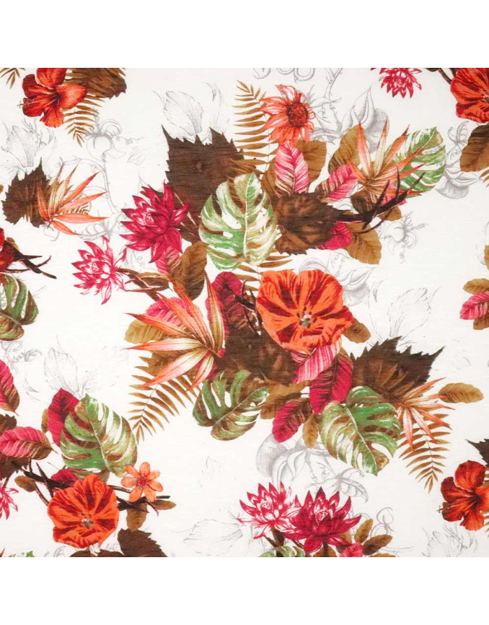 Viscosa Estampada Licra Flor