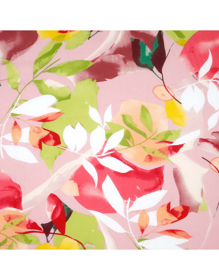 Viscosa Estampada Rosa Tetuán - Imagen 3
