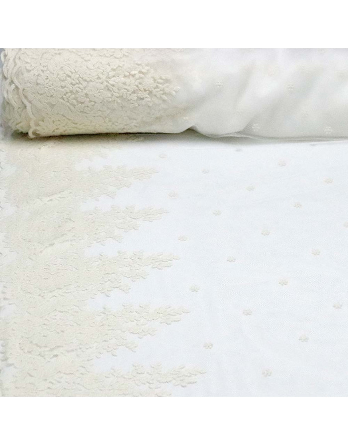 Tul Bordado Flor Córdoba - Imagen 1