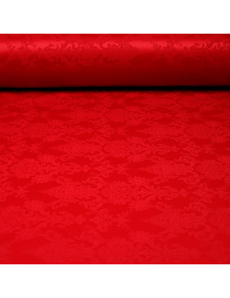 Damasco Rojo Medallones - Imagen 1