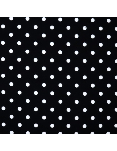 Crep Lycra Negro Lunar Blanco Crep Lycra Negro Lunar Blanco