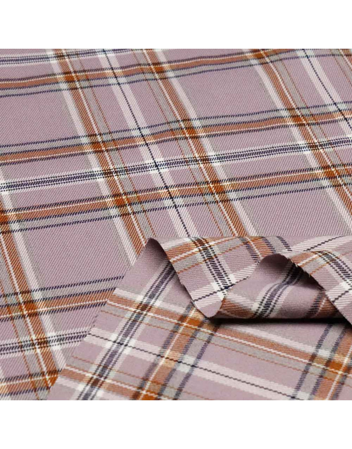 Cuadro Escocés Malva Caldera - Telas de cuadro Escocés - Imagen 2