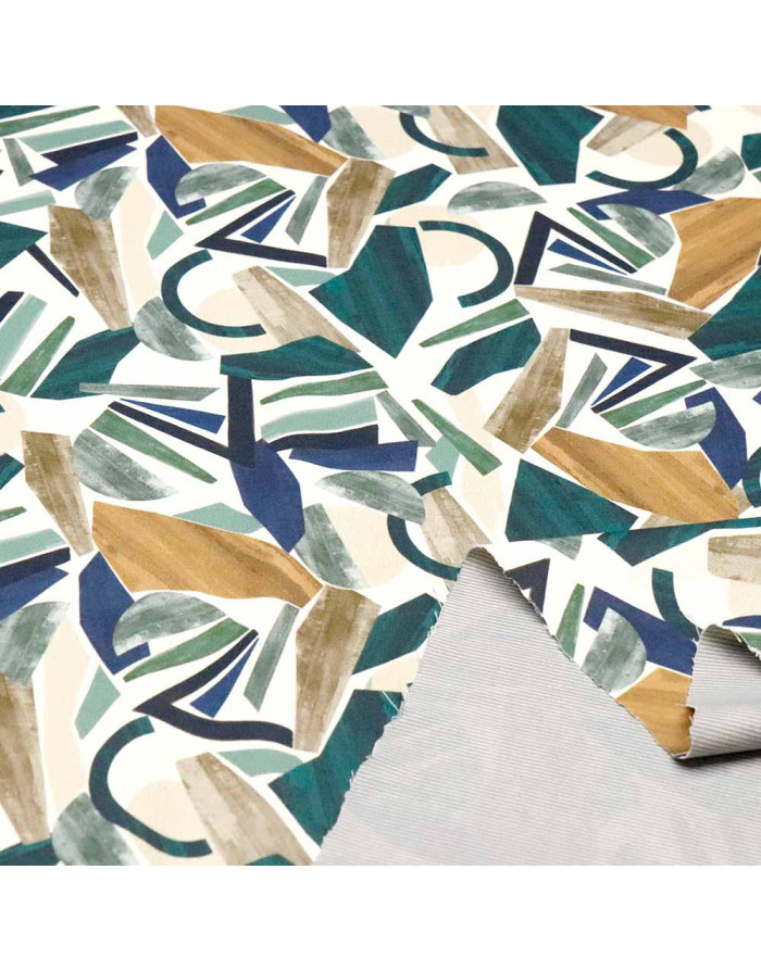 Tela Viscosa Estampada Geométrica: Diseño Moderno - Telas - Imagen 2