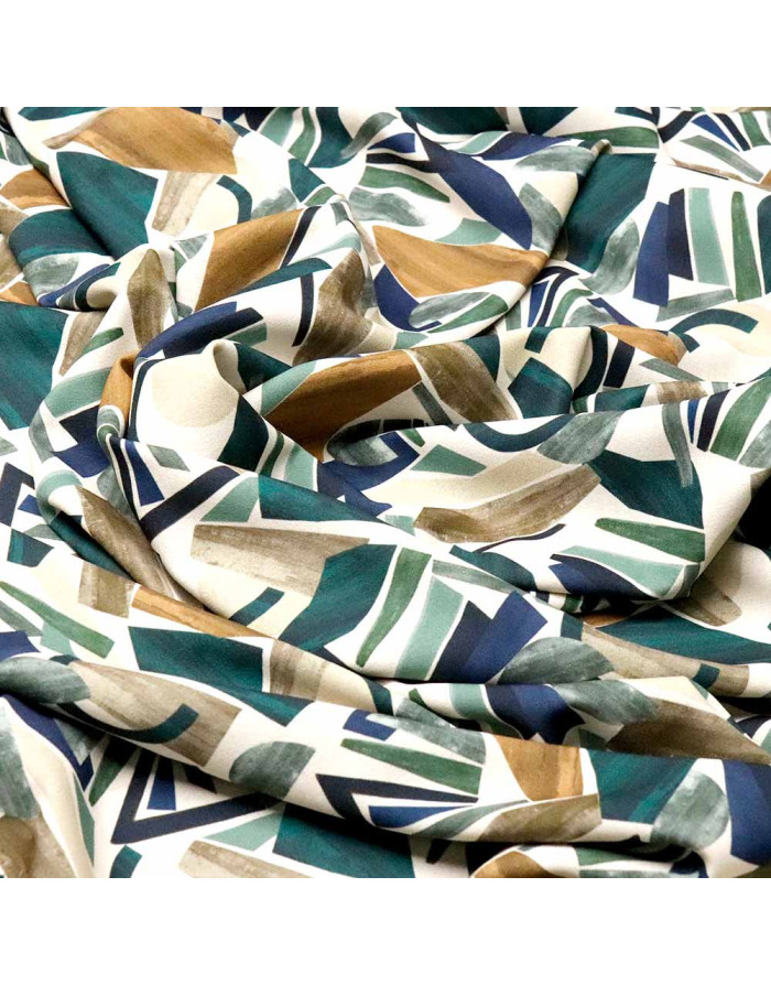 Tela Viscosa Estampada Geométrica: Diseño Moderno - Telas - Imagen 3