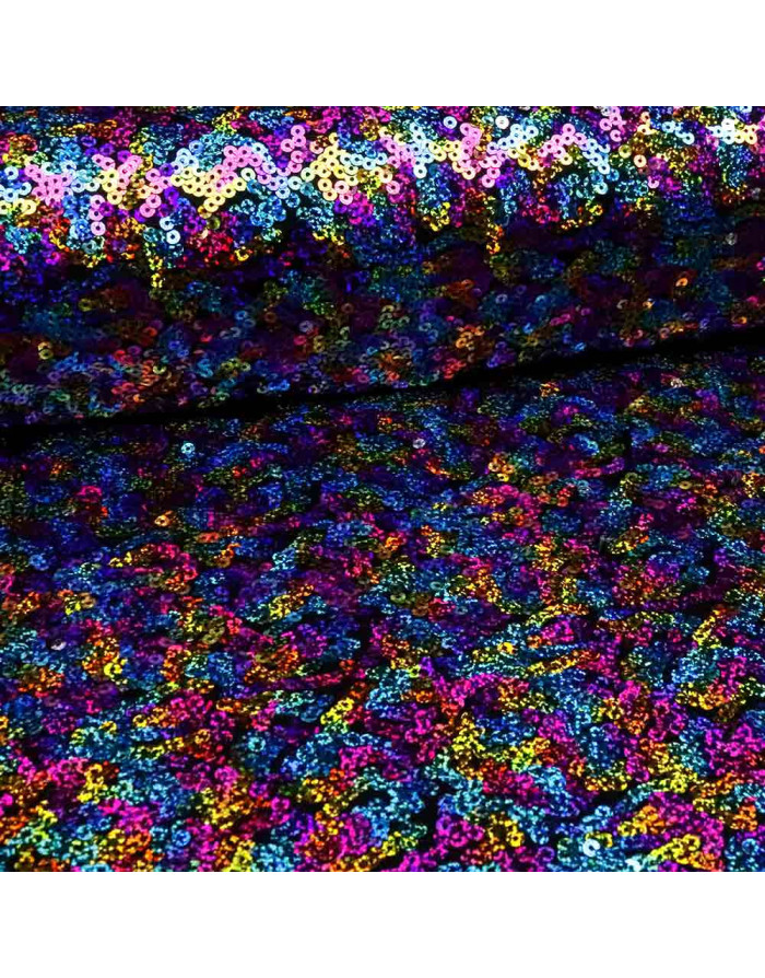¡Explosión de Color! - Tela de  Lentejuelas Multicolor - Telas