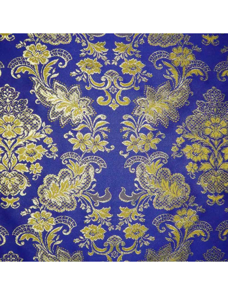 Tela Brocado Azulino - Telas Cofrades - Pasión Cofrade