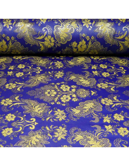 Tela Brocado Azulino - Telas Cofrades - Pasión Cofrade