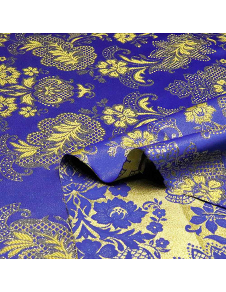 Tela Brocado Azulino - Telas Cofrades - Pasión Cofrade