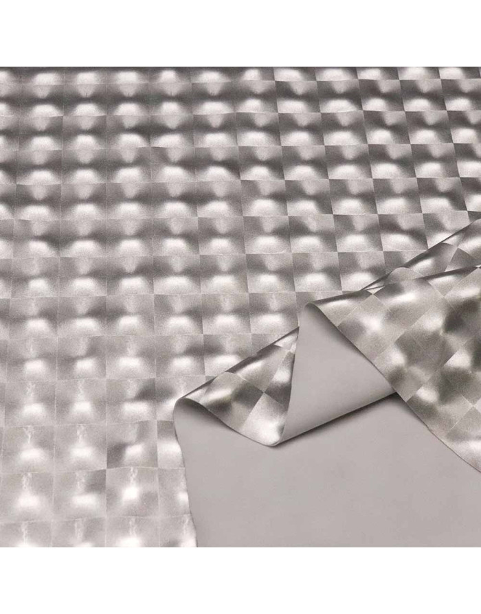 Licra Cuadros Brillo 3D - Tienda de Telas - Telas Carnaval - Imagen 2