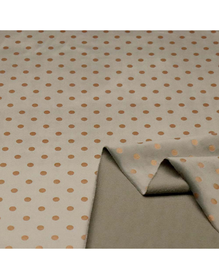 Terciopelo Lunar Cobre | Telas de Terciopelos con Lunares - Imagen 2