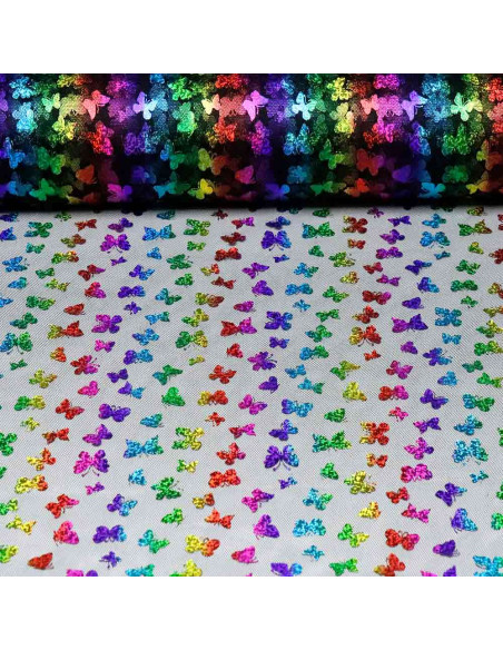 Tul Mariposas Multicolor: Tu Fantasía para el Carnaval