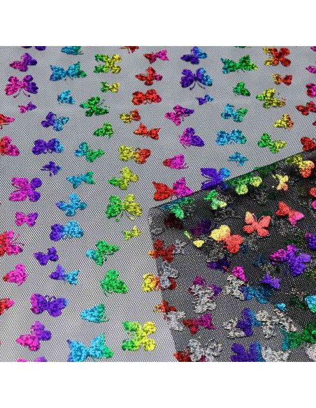 Tul Mariposas Multicolor: Tu Fantasía para el Carnaval