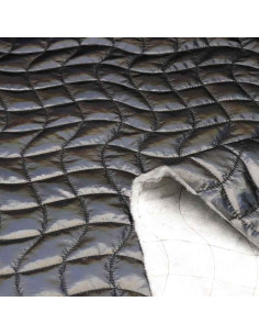 Tela Acolchada Negra Tornasol: Innovación y Estilo en Moda 2