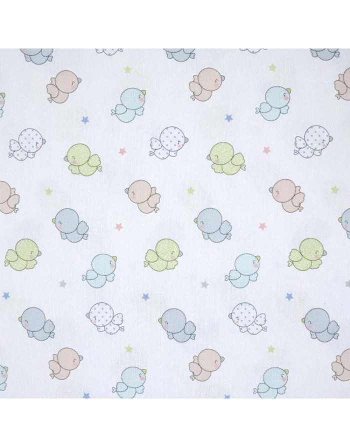 Tela Infantil Pájaros Gorditos | Telas Infantiles | Telas Online