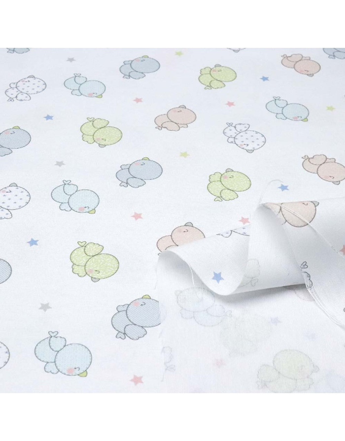 Tela Infantil Pájaros Gorditos | Telas Infantiles | Telas Online