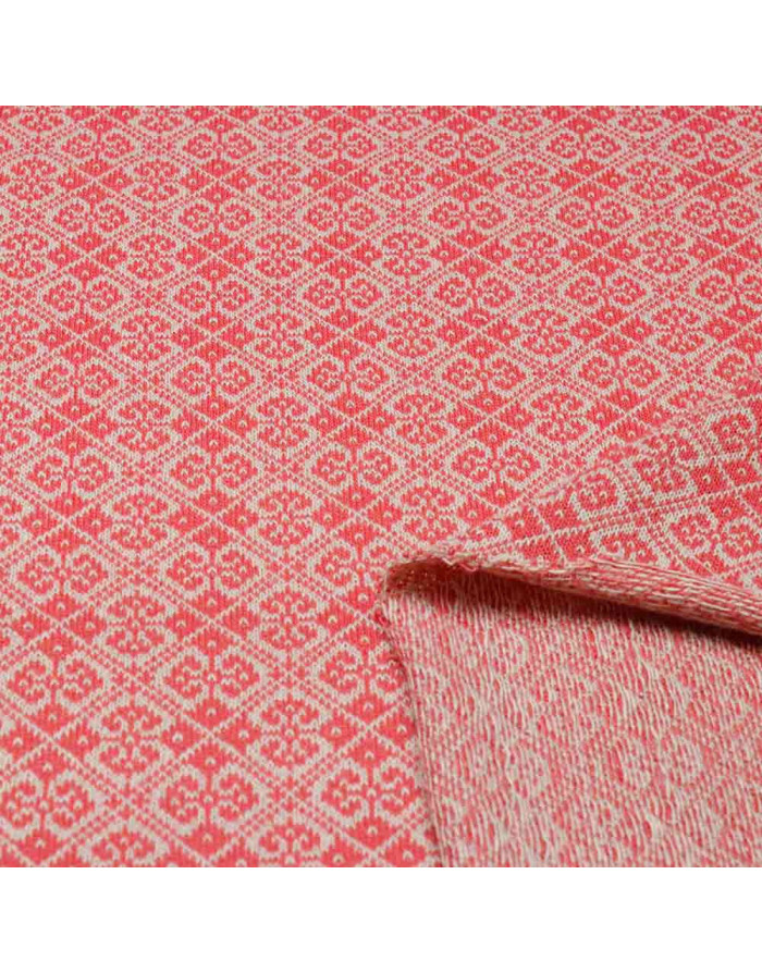 Punto Lana Coral Rombos Astral - Tela  para Moda Otoño-Invierno