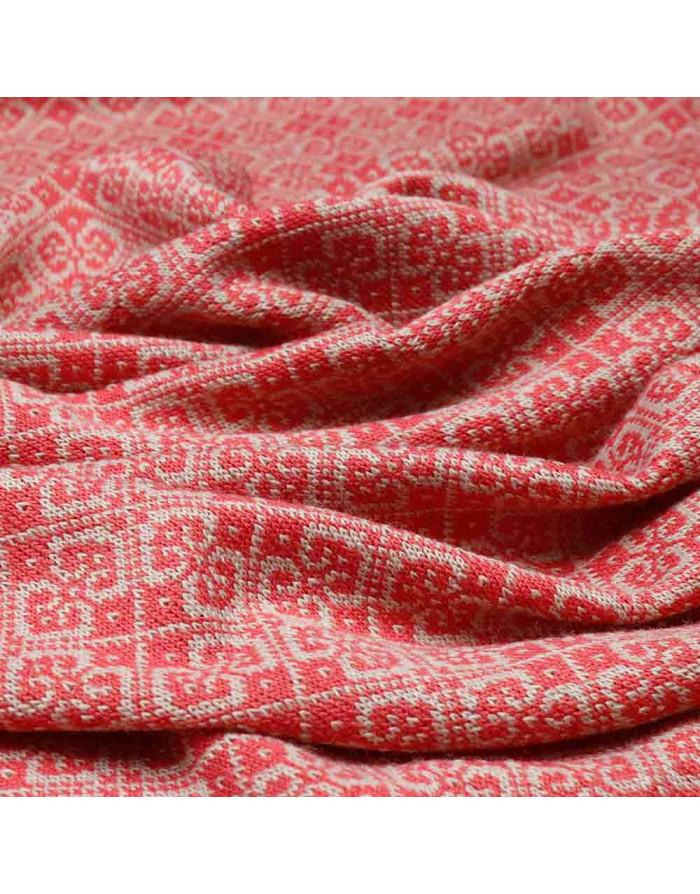 Punto Lana Coral Rombos Astral - Tela  para Moda Otoño-Invierno