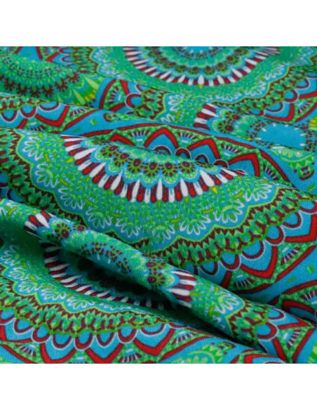 Tela Carnaval Mandala Verde - Telas de Carnaval en Ofertas Tela Carnaval Mandala Verde - Telas de Carnaval en Ofertas