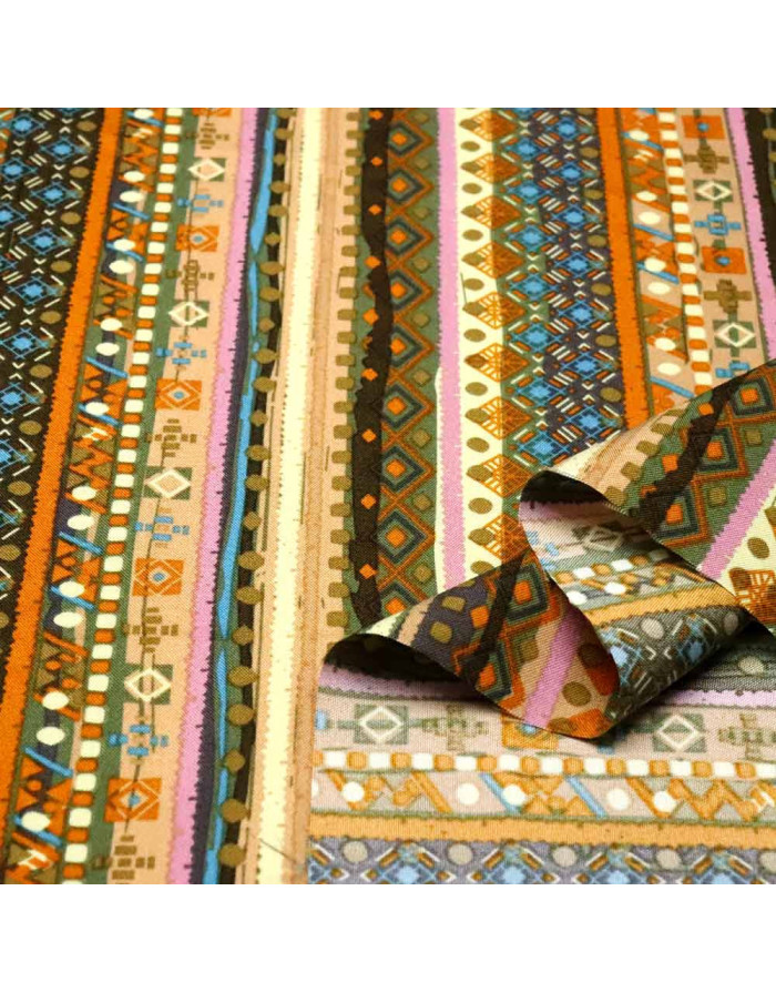 Tela Carnaval Étnica Camel - Telas para Carnaval Baratas