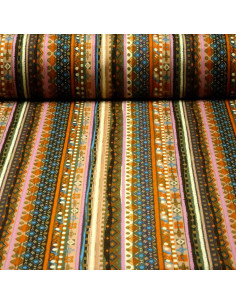 Tela Carnaval Étnica Camel - Telas para Carnaval Baratas