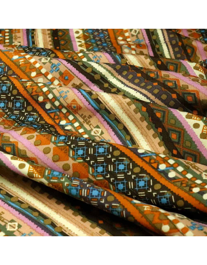 Tela Carnaval Étnica Camel - Telas para Carnaval Baratas