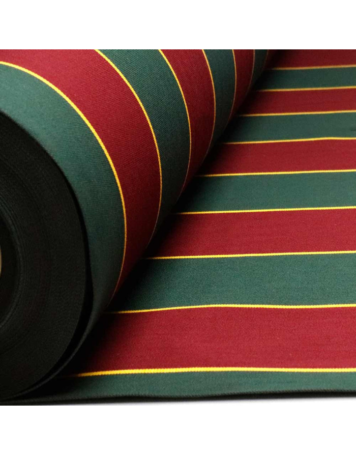 "Toldo Rayas Burdeos Verdes Teflón - Telas Para Toldos - Imagen 4