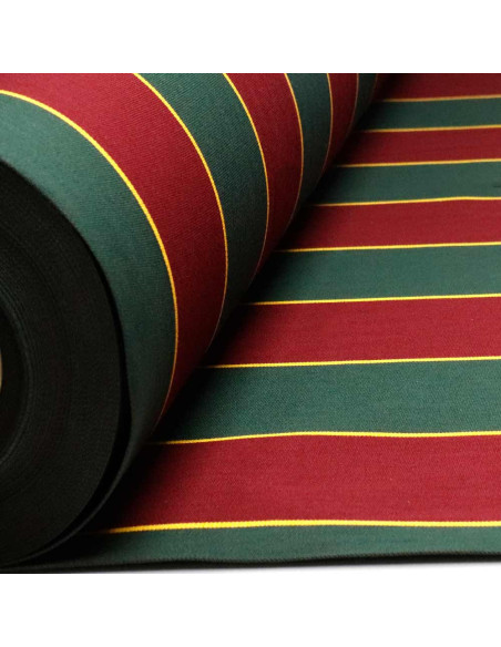 "Toldo Rayas Burdeos Verdes Teflón - Telas Para Toldos - Imagen 4