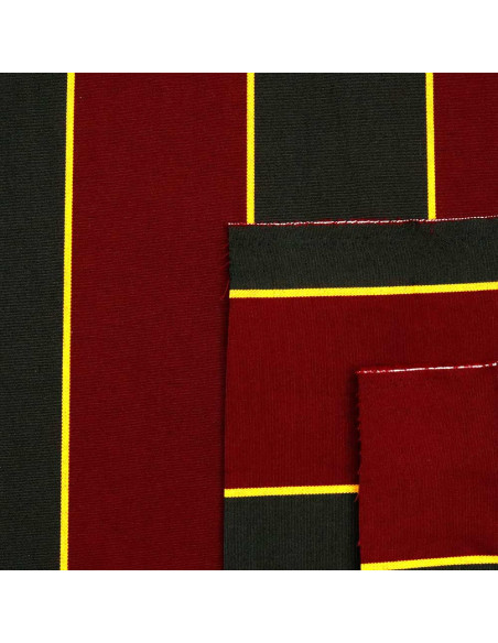 "Toldo Rayas Burdeos Verdes Teflón - Telas Para Toldos - Imagen 3