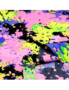 Tela Carnaval Multicolor Pintura - Telas para Carnaval en Ofertas 2