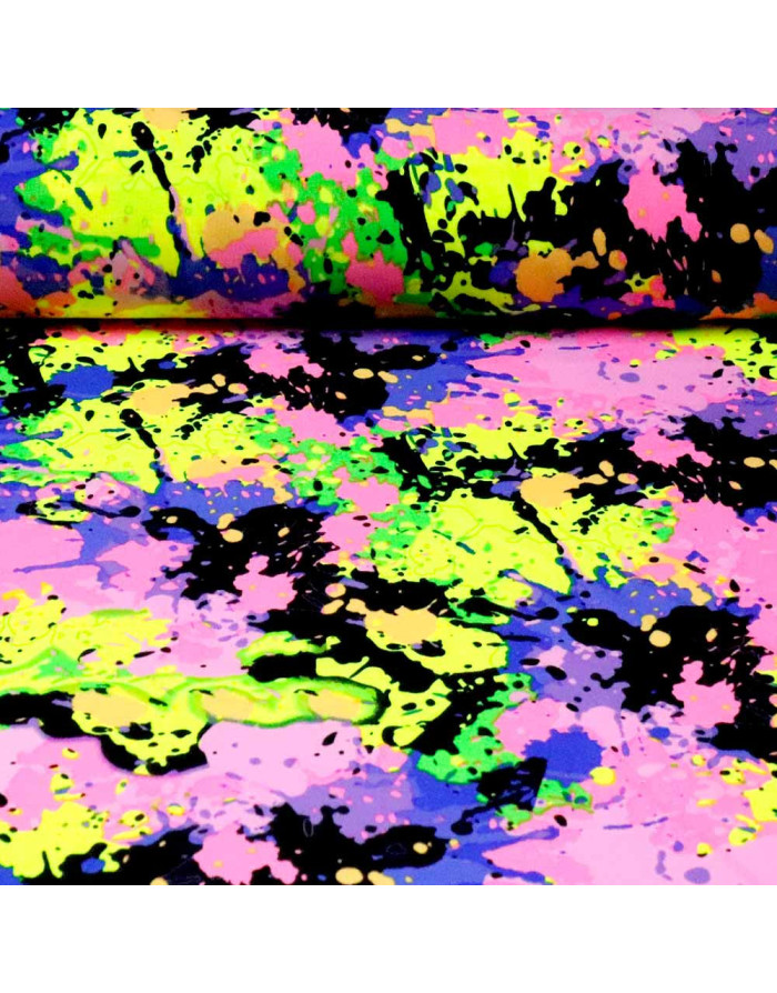 Tela Carnaval Multicolor Pintura - Telas para Carnaval en Ofertas - Imagen 1