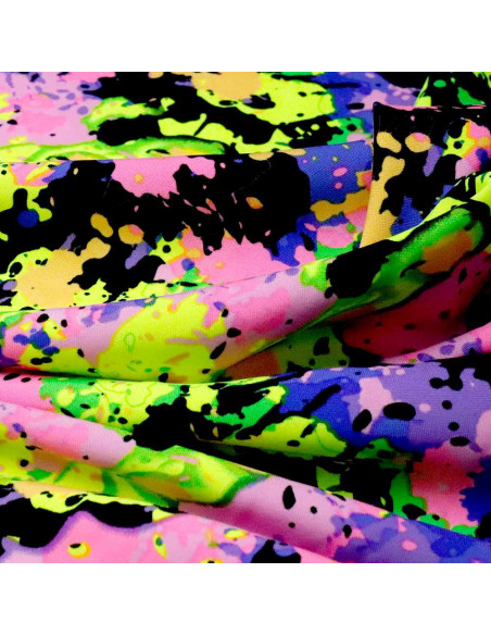 Tela Carnaval Multicolor Pintura - Telas para Carnaval en Ofertas - Imagen 3