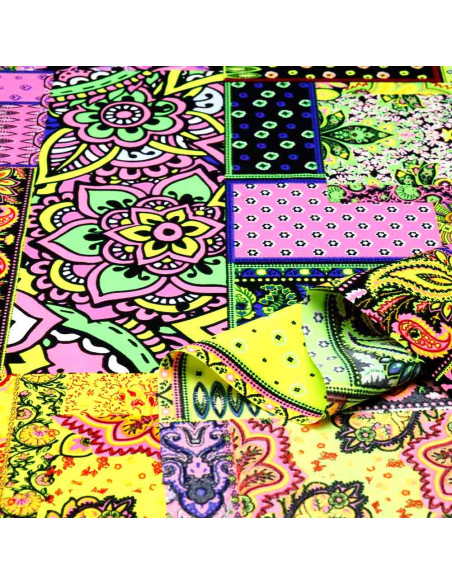 Tela Cachemira Multicolor - Telas de Carnaval en Oferta Tela Cachemira Multicolor - Telas de Carnaval en Oferta