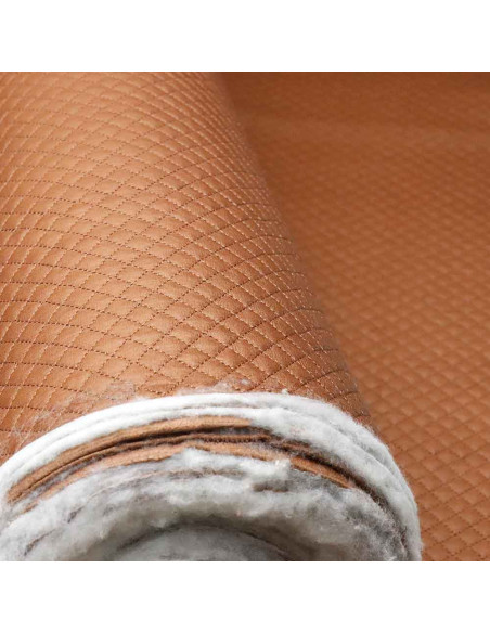 Tela Acolchada Rombos Cuero: Elegancia para la Moda - Imagen 3