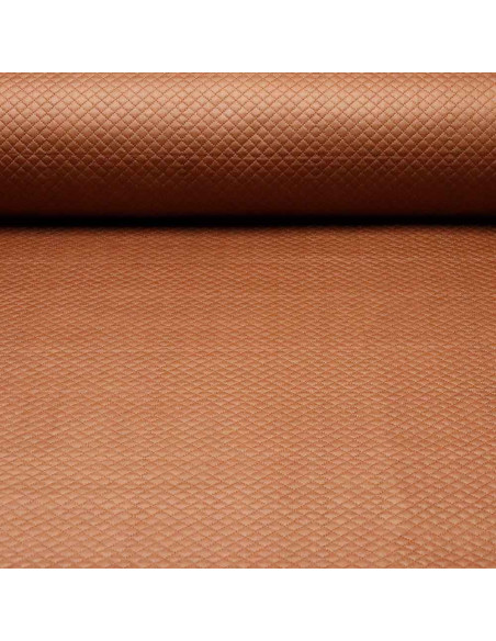 Tela Acolchada Rombos Cuero: Elegancia para la Moda - Imagen 1