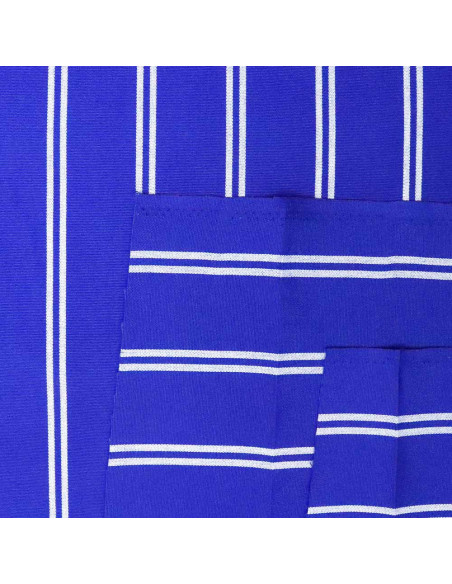 Lona Toldo Azul Rayas Blancas - Telas para Toldos - Imagen 3