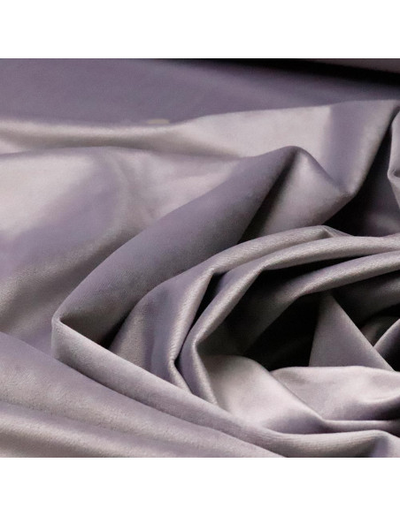 Terciopelo Gris Medio Liso | Telas en Terciopelo - Imagen 4