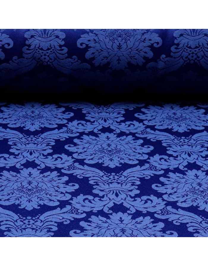 Damasco Azul Versace - Retal | Telas en Liquidación - Imagen 1
