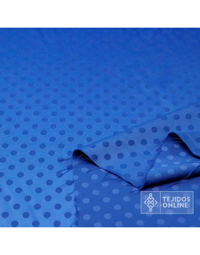 Satén Lycra Azafata Lunar Lenteja- Tela de Lunares con Lycra