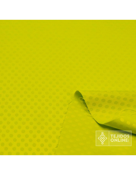Satén Lycra Lima Lunar Pequeño | Telas para Flamenca Satén Lycra Lima Lunar Pequeño | Telas para Flamenca