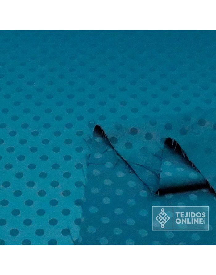 Satén Lycra Petróleo Lunar Lenteja - Telas de Flamenca