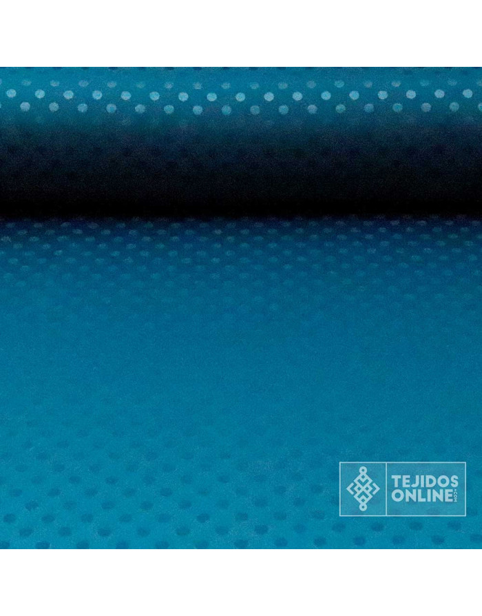 Satén Lycra Petróleo Lunar Lenteja - Telas de Flamenca