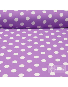 Crespón Malva Lunar Blanco Lycra Big