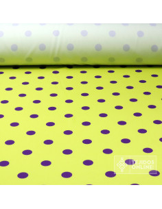 Tela Lima Lunar Morado - Tela para Flamenca - Telas Lunares - Imagen 1