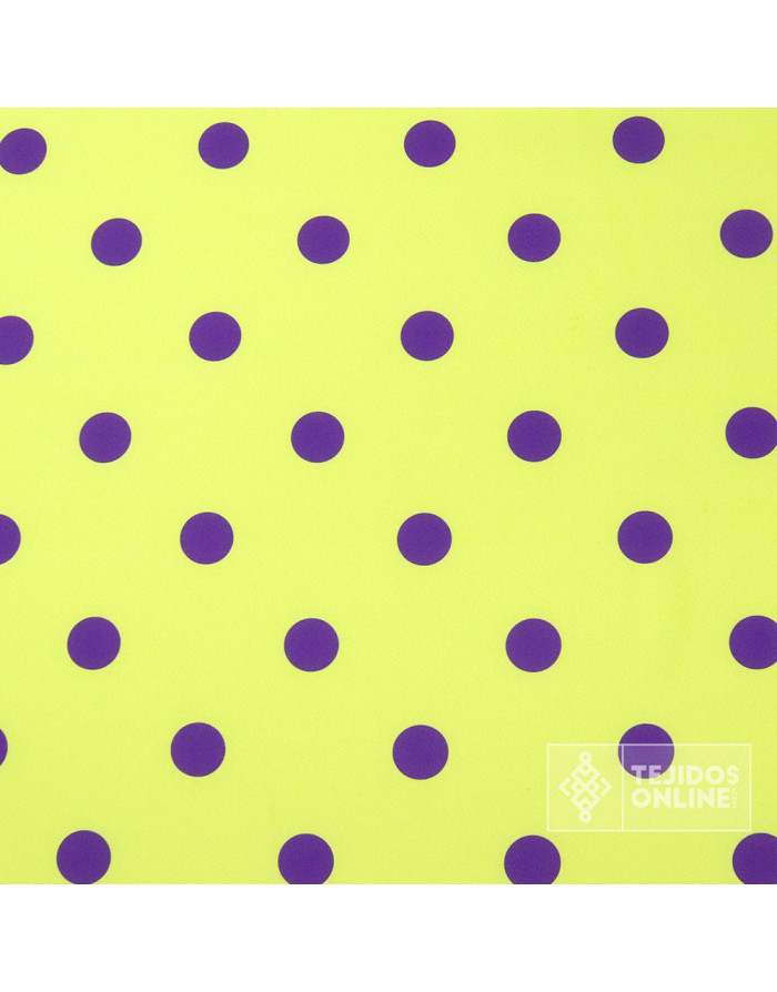 Tela Lima Lunar Morado - Tela para Flamenca - Telas Lunares - Imagen 3