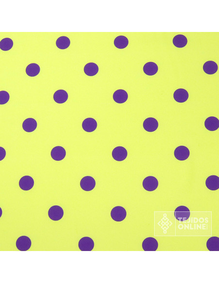 Tela Lima Lunar Morado - Tela para Flamenca - Telas Lunares - Imagen 3