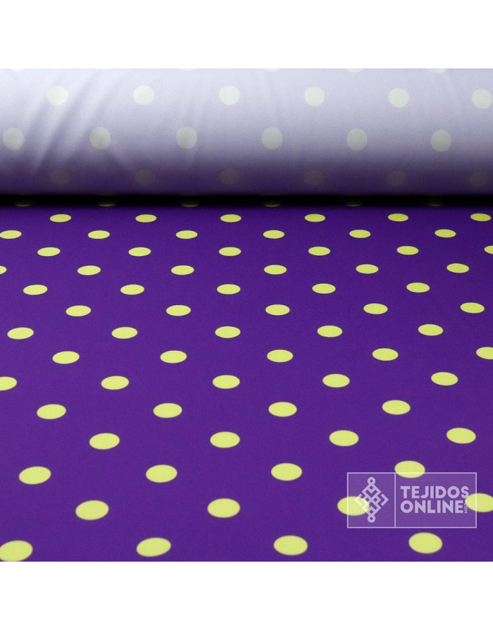 Tela Morada Lunar Lima - Telas de Lunares - Comprar Telas Online