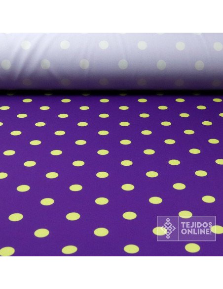 Tela Morada Lunar Lima - Telas de Lunares - Comprar Telas Online Tela Morada Lunar Lima - Telas de Lunares - Comprar Telas Online