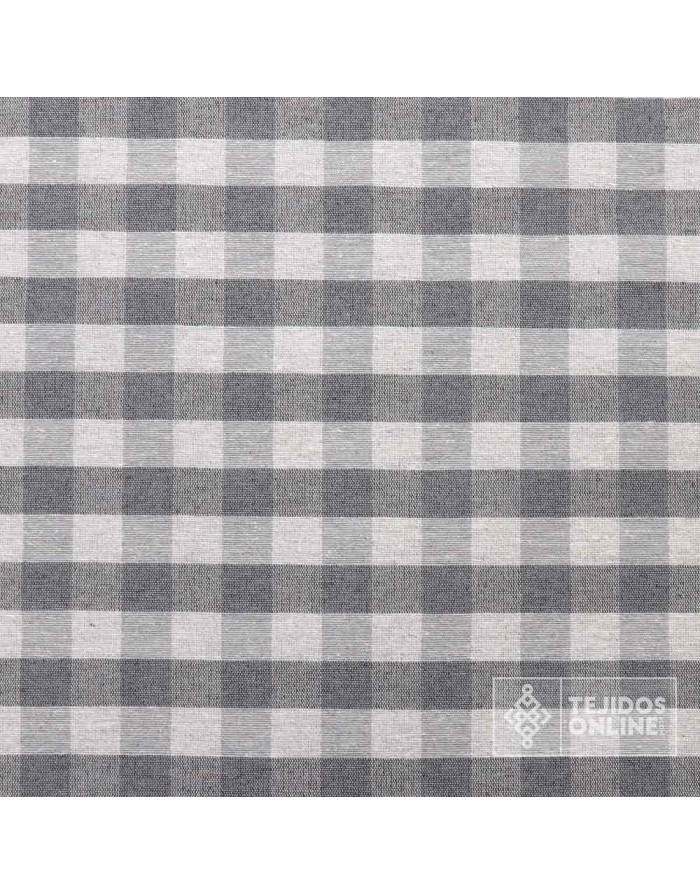 Cuadro Vichy Colección Gris | Telas de Vichy | Telas de Cuadro