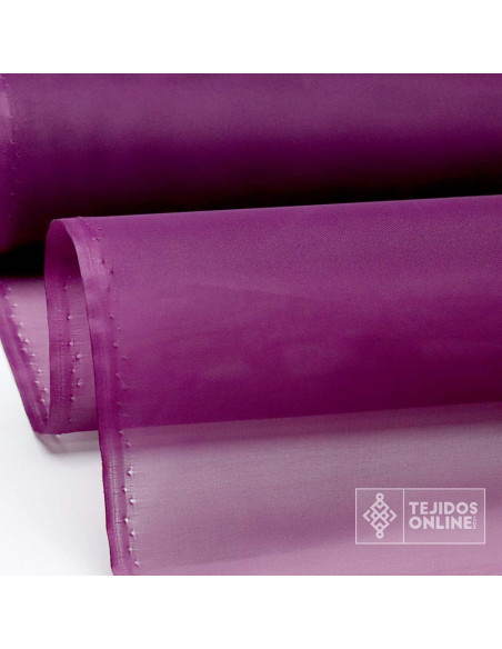 Organdí Berenjena - Tela para Levantar Volantes - Tienda Telas - Imagen 1
