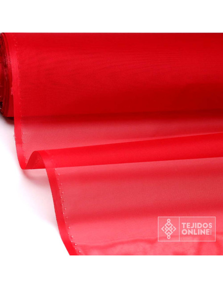 Organdí Rojo - Tela para Levantar Volantes - Tienda Tela - Imagen 1
